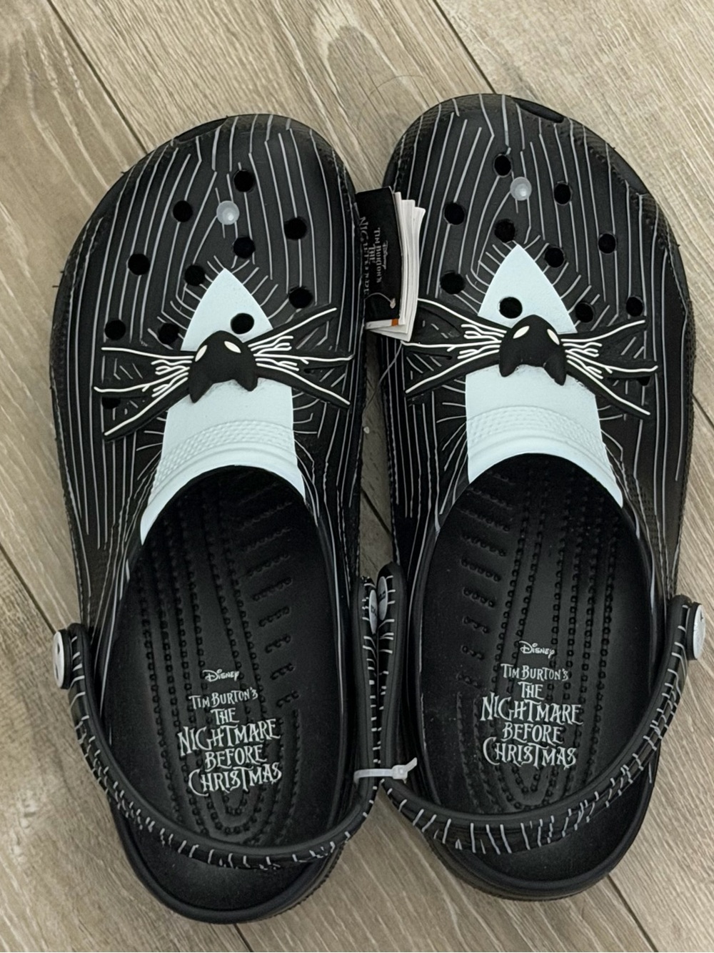 Disney The Nightmare Before Christmas Jack Skellington Black & White Kids Clogs